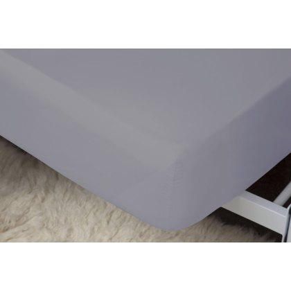 400 Thread Count 100% Cotton Fitted Sheet (12") (Multiple Sizes & Colours)