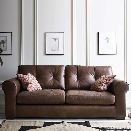 Pemberley 3 Seater Sofa Byron, Indiana, Satchel or Tote Leather