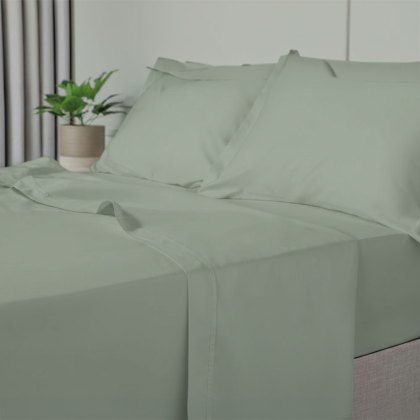 500 Thread Count Premium Blend Cotton Rich Flat Sheet (Multiple Sizes & Colours)