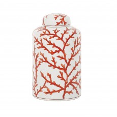 Mindy Brownes Lena 10" Jar Red & White