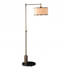 Mindy Brownes Janais Floor Lamp Antique Brass With Beige Shade