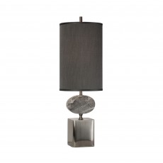 Gracella Table Lamp Grey With Grey Shade