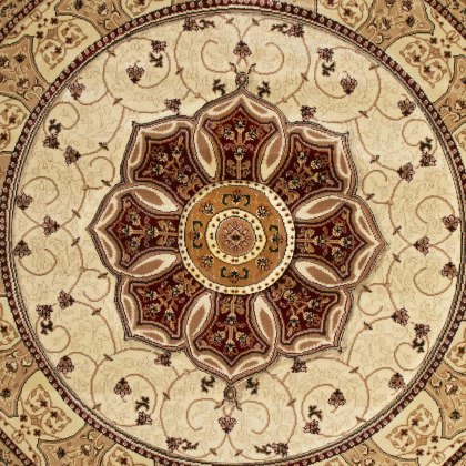 Heritage 4400 Circle Rug 150x150cm Cream & Red Heritage 4400 Circle Rug 150x150cm Cream & Red