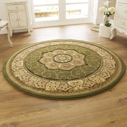 Heritage 4400 Circle Rug 150x150cm Green Heritage 4400 Circle Rug 150x150cm Green