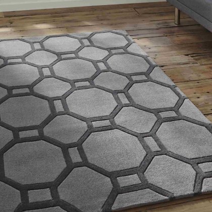 Hong Kong 4338 Rug Grey (Multiple Sizes)