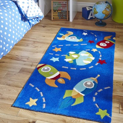 Hong Kong Kids 6149 Runner Rug 70x140cm Blue