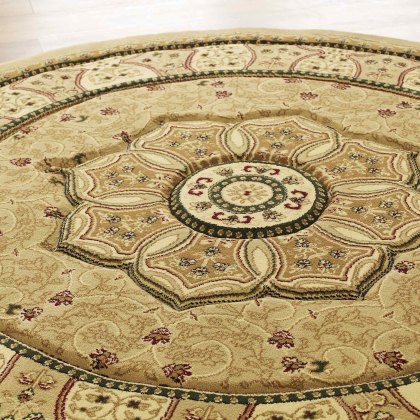 Heritage 4400 Circle Rug 150x150cm Beige