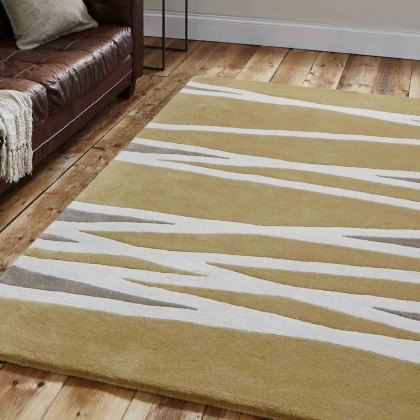 Elements EL61 Rug Yellow (Multiple Sizes)