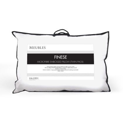 Finese Microfibre Embossed Pillow Pair Finese Microfibre Embossed Pillow Pair
