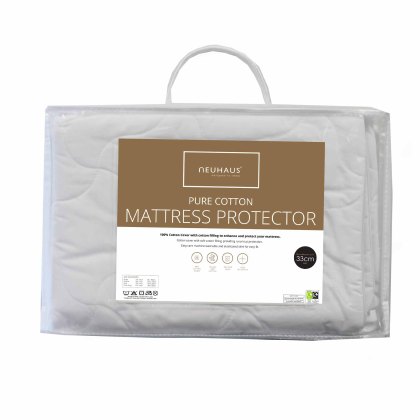 Pure Cotton Mattress Protector (Multiple Sizes)