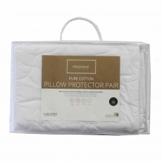 NeuHaus Pure Cotton Pillow Protector Pair