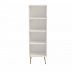 Steens Softline Narrow Bookcase White