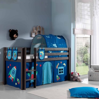 Pino Bed Curtain Astro Blue
