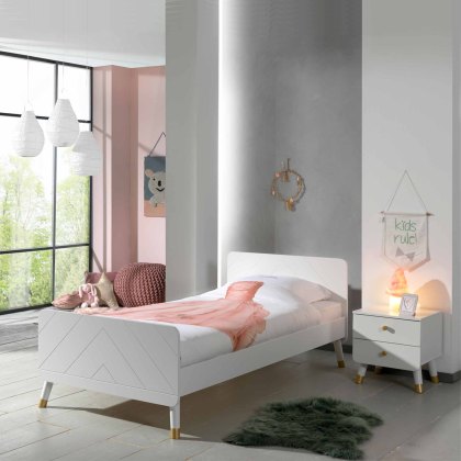 Billy Single (90cm) Bedstead White