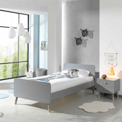 Billy Single (90cm) Bedstead Timeless Grey