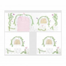 Pino Bed Curtain Birdy Pink