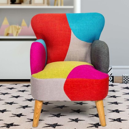 Lika Kids Armchair Fabric Patchwork