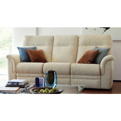 Hudson Double Power Recliner 3 Seater Sofa With Button Switches Single Motor Fabric A Hudson Double Power Recliner 3 Seater Sofa With Button Switches Single Motor Fabric A