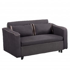 Jerpoint 2 Seater Sofa Bed Fabric Dark Grey
