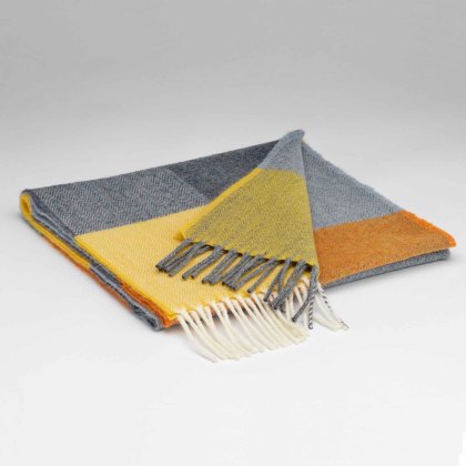 Supersoft Lambswool Orange & Smoke Check Scarf 29cm x 224cm Multicoloured Supersoft Lambswool Orange & Smoke Check Scarf 29cm x 224cm Multicoloured
