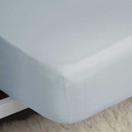 200 Thread Count Fitted Sheet (11") Duck Egg (Multiple Sizes)