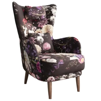 Kylian Armchair Wooden Legs Fabric Series 6