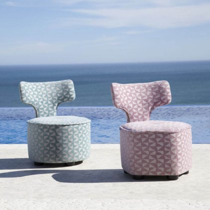 Zipi Armchair Metal Legs Fabric Series 6