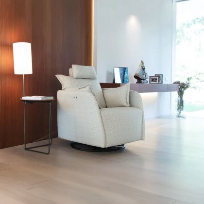 Nadia Electric Reclining Swivel & Rocking Armchair Fabric Series 6