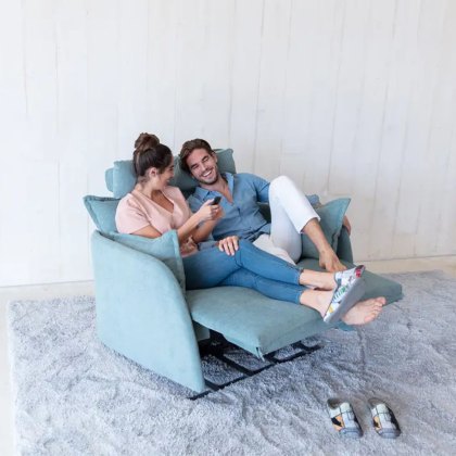 Nadia You & Me Electric Reclining Rocking Armchair Fabric Series 6