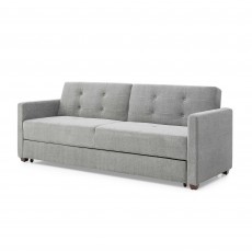 Yorkville 3.5 Seater Sofa Bed Fabric Grey