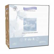 Protect A Bed Cotton Mattress Protector Waterproof (Multiple Sizes)