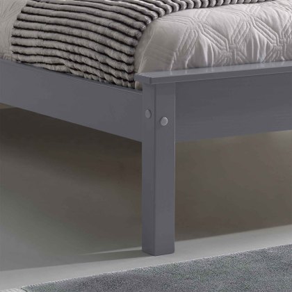 Taurus Bedstead Low End Grey (Multiple Sizes)