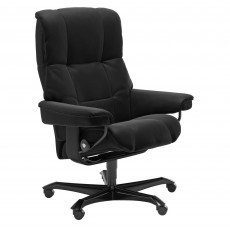 Mayfair Office Swivel Chair Paloma Leather Black