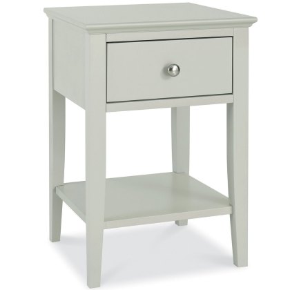 Julie 1 Drawer Bedside Locker Grey Julie 1 Drawer Bedside Locker Grey