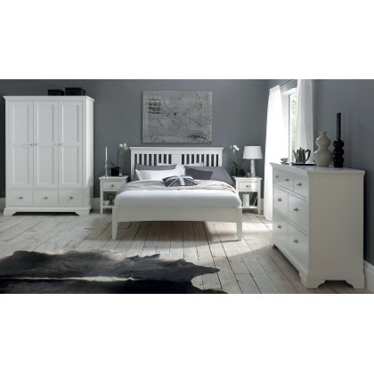 Lipari Bedstead Painted White (Multiple Sizes)