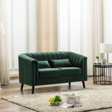 Maura 2 Seater Sofa Fabric Green
