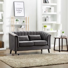 Maura 2 Seater Sofa Fabric Grey