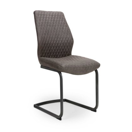 Turnberry Dining Chair Faux Leather Antique Grey Turnberry Dining Chair Faux Leather Antique Grey