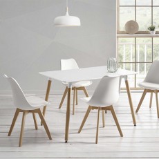 Urban 4-6 Person Dining Table White