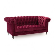 Berrington 2 Seater Sofa Fabric Berry