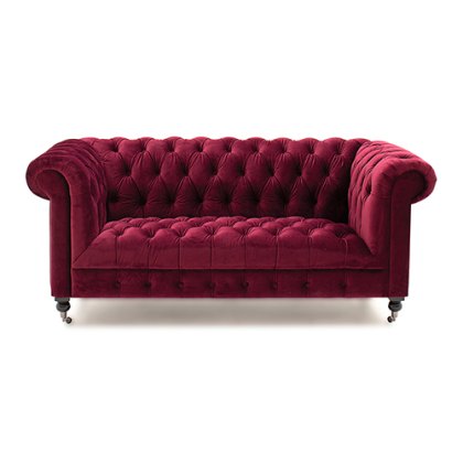 Berrington 2 Seater Sofa Fabric Berry