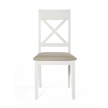Ohio Cross Back Dining Chair With Fabric Seat Pad Ohio Cross Back Dining Chair With Fabric Seat Pad