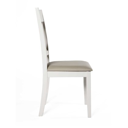 Ohio Cross Back Dining Chair With Fabric Seat Pad Ohio Cross Back Dining Chair With Fabric Seat Pad