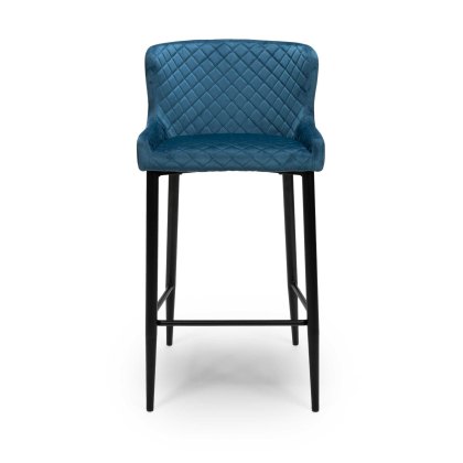 Malmo High Bar Stool Fabric Blue Malmo High Bar Stool Fabric Blue