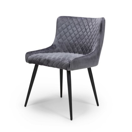 Malmo Dining Chair Fabric Grey Malmo Dining Chair Fabric Grey