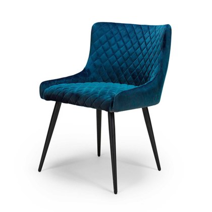 Malmo Dining Chair Fabric Blue Malmo Dining Chair Fabric Blue