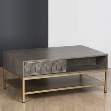 Analise 1 Drawer Coffee Table Grey