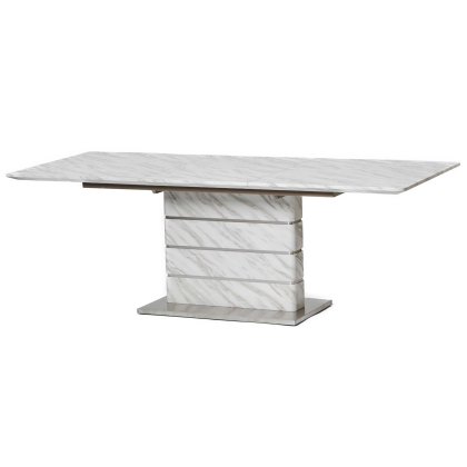 Allure 6-8 Person Extending Dining Table White