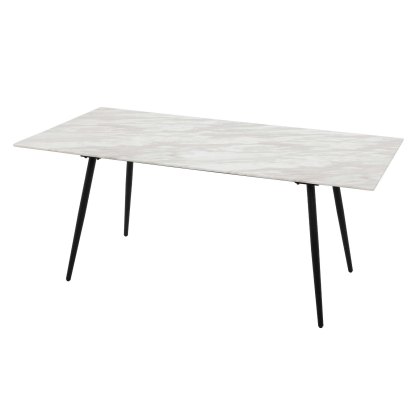 Valdero 6 Person Dining Table White Valdero 6 Person Dining Table White