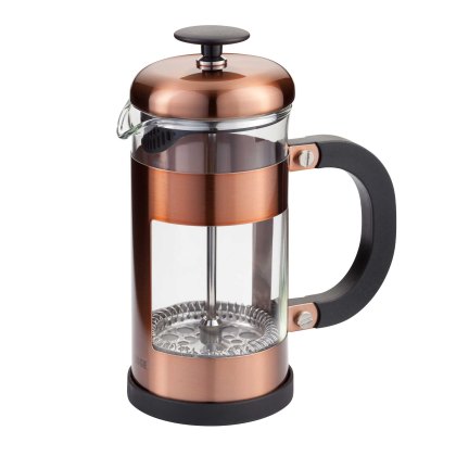 3 Cup Glass Cafetiere Copper 3 Cup Glass Cafetiere Copper
